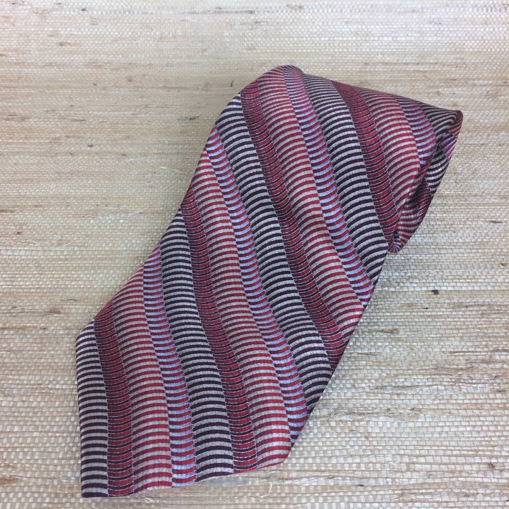 🍁 Renzo Iridescent Waves Silk Tie